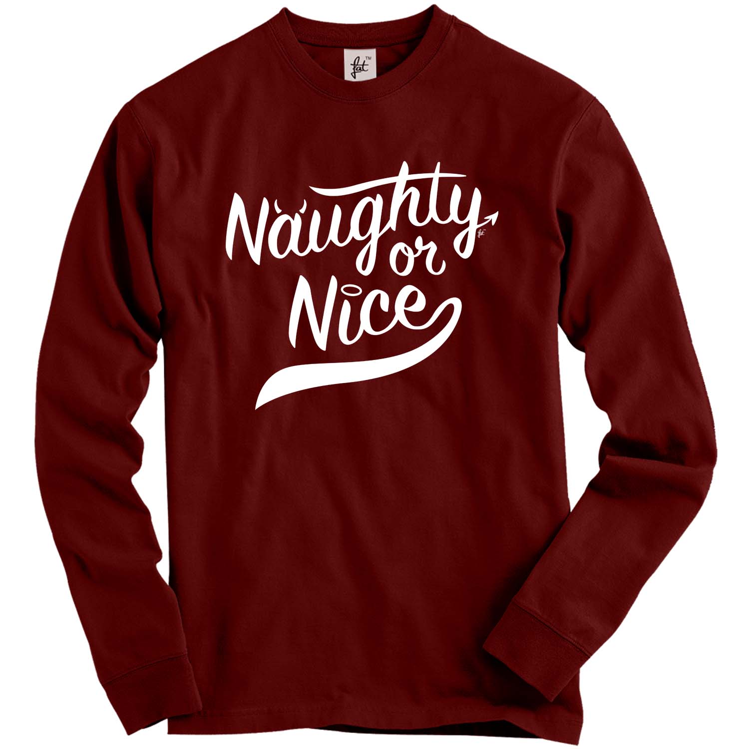naughty nice christmas jumper